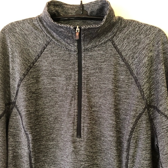 tek gear Tops - TEK GEAR DryTEK zippered athletic top w/thumb holes & hidden pocket in charcoal